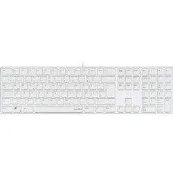 SL-640010-WT - Tastatur, USB, weiß, Layout: DE