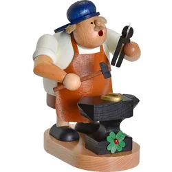 KWO Erzgebirge Räuchermann Glücksschmied Höhe 18 cm