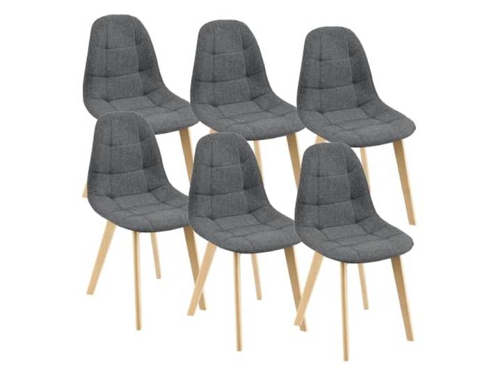 Esszimmerstühle 6er Set 86x53x47 cm dunkelgrau 03_0006788