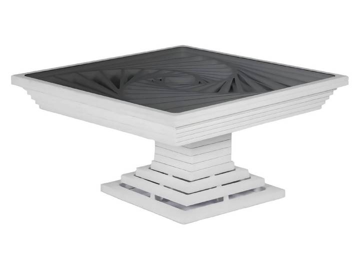 JVmoebel Couchtisch Quadratischer Wohnzimmertisch in Weiß, vielseitig und funktional (1-St., Couchtisch), Made in Europa