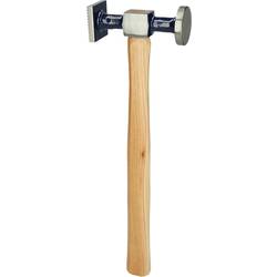 KS Tools 140.2132 Karosserie-Riffelhammer grob, rund/eckig, 325mm