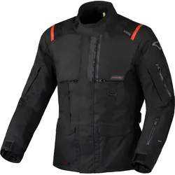 Macna Rancher 2.0, Textiljacke wasserdicht - Schwarz/Rot - S