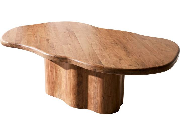 DELIFE Esstisch Herkon, Akazie Natur 240x140 Holzgestell