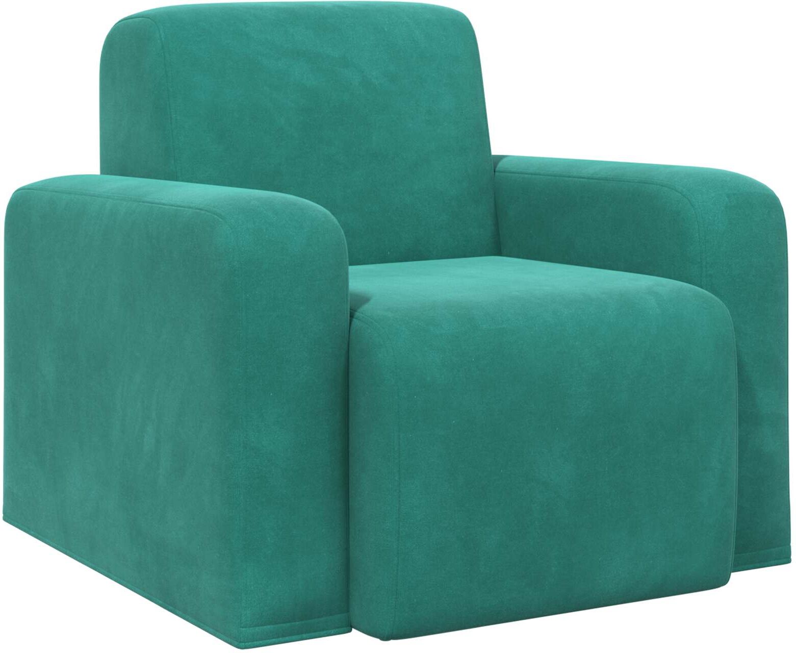 vidaXL Fauteuil Turquoise Velours