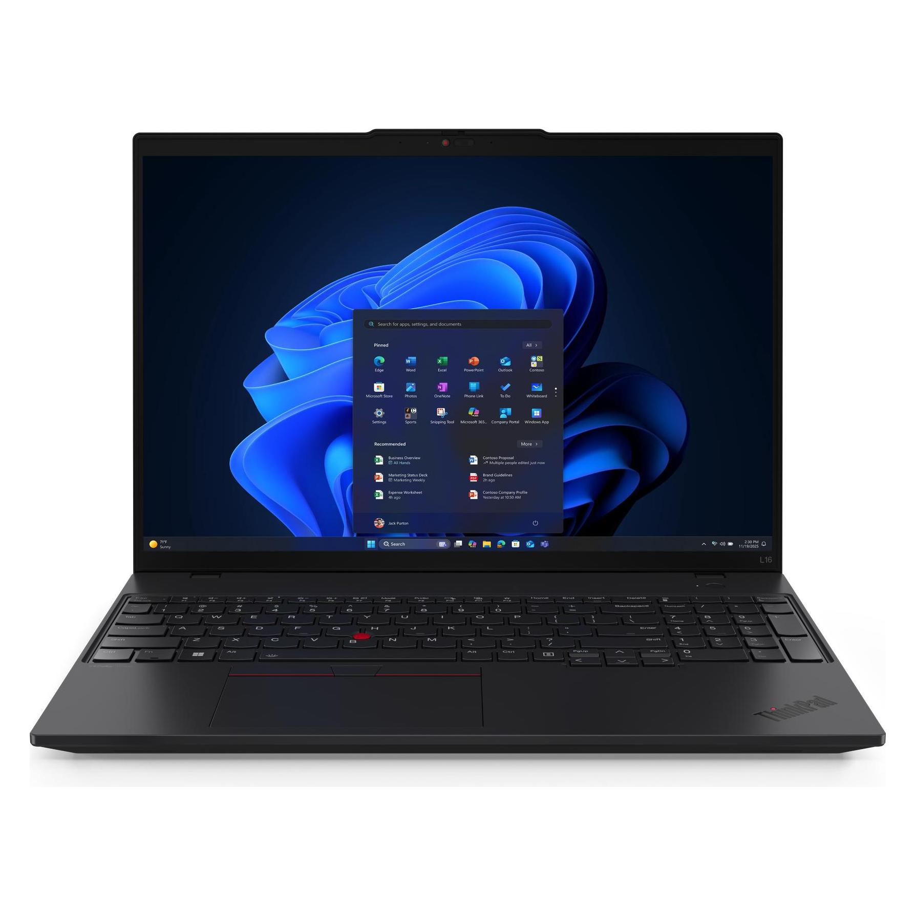 Lenovo ThinkPad L16 Gen 2 (Intel) (16", 512 GB, 16 GB, Eng. Int.) (21SA0068PB)