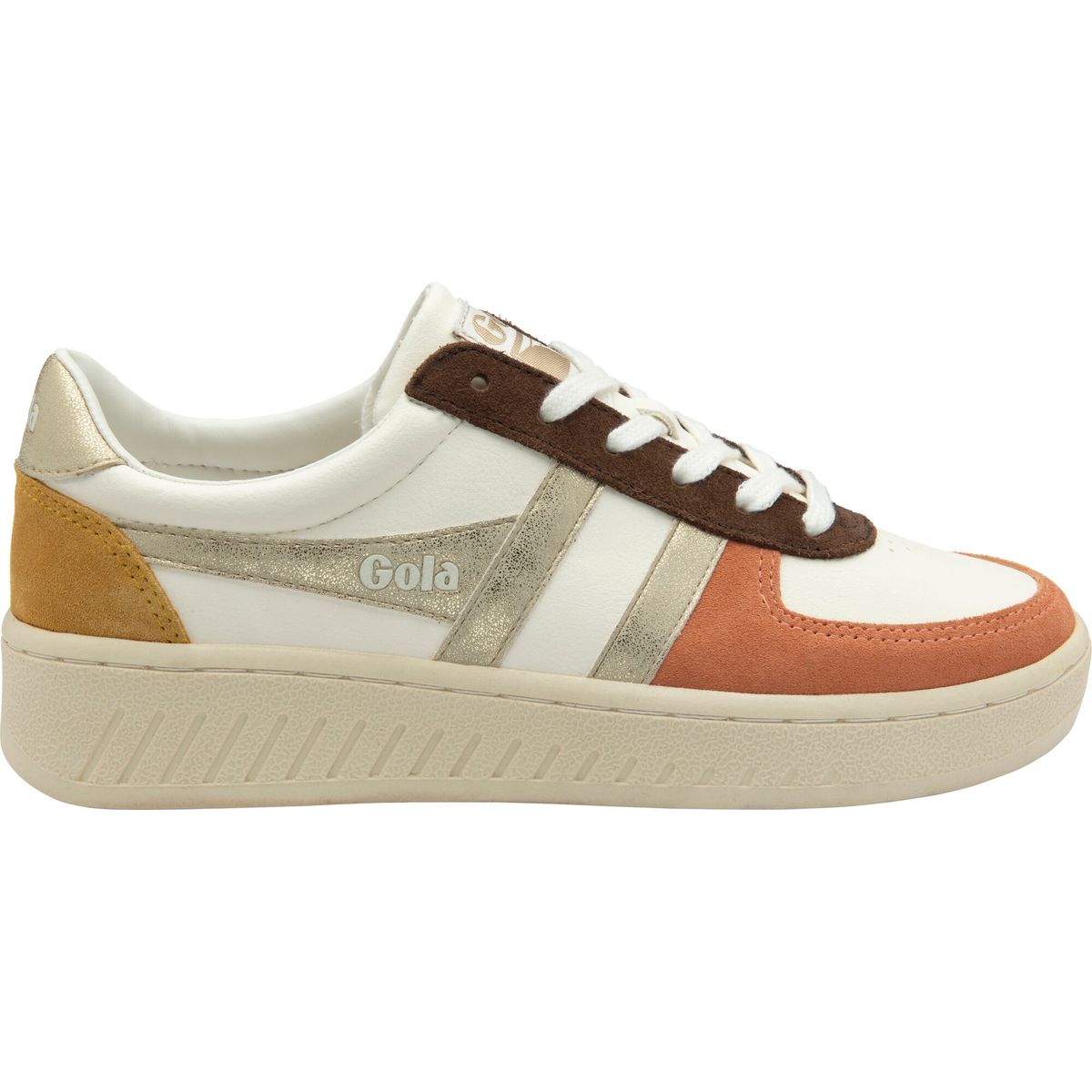 Gola Grandslam Quadrant Sneaker Women off white/terracotta/gold/mustard (LU) 37 CLB207-LU-37-offwhiteterracottagoldmustard