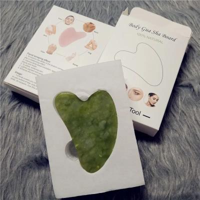Uplifted Finds High Quality Quartz Jade Facial Roller And Gua Sha Anti Aging Set green With Box 1