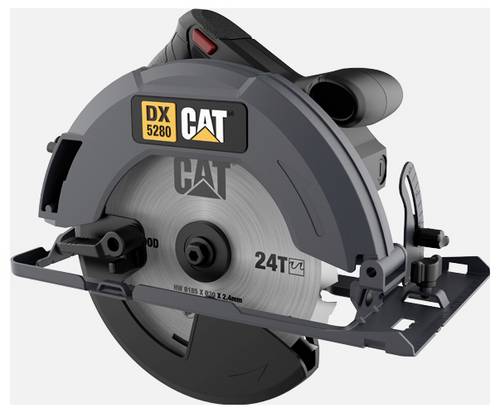 Caterpillar Handkreissäge Schnitttiefe max. (90°) 64mm mit Zubehör, inkl. Parallelanschlag 1400W
