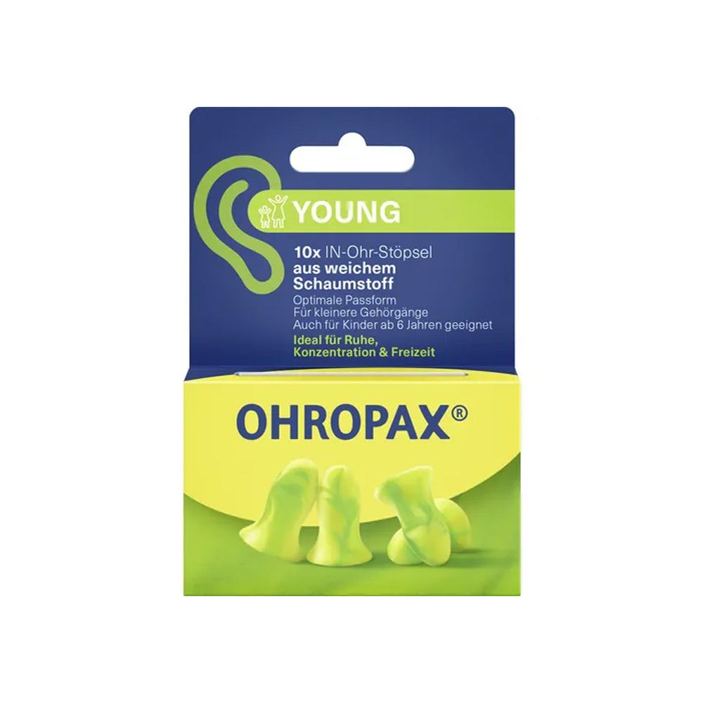 Ohropax Young Schaumstoff In-Ohr Stöpsel 10 St Ohrstöpsel