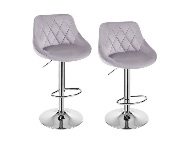 Woltu Barhocker (2 St), gepolsterte Sitzfläche, Höhenverstellbar Drehbar