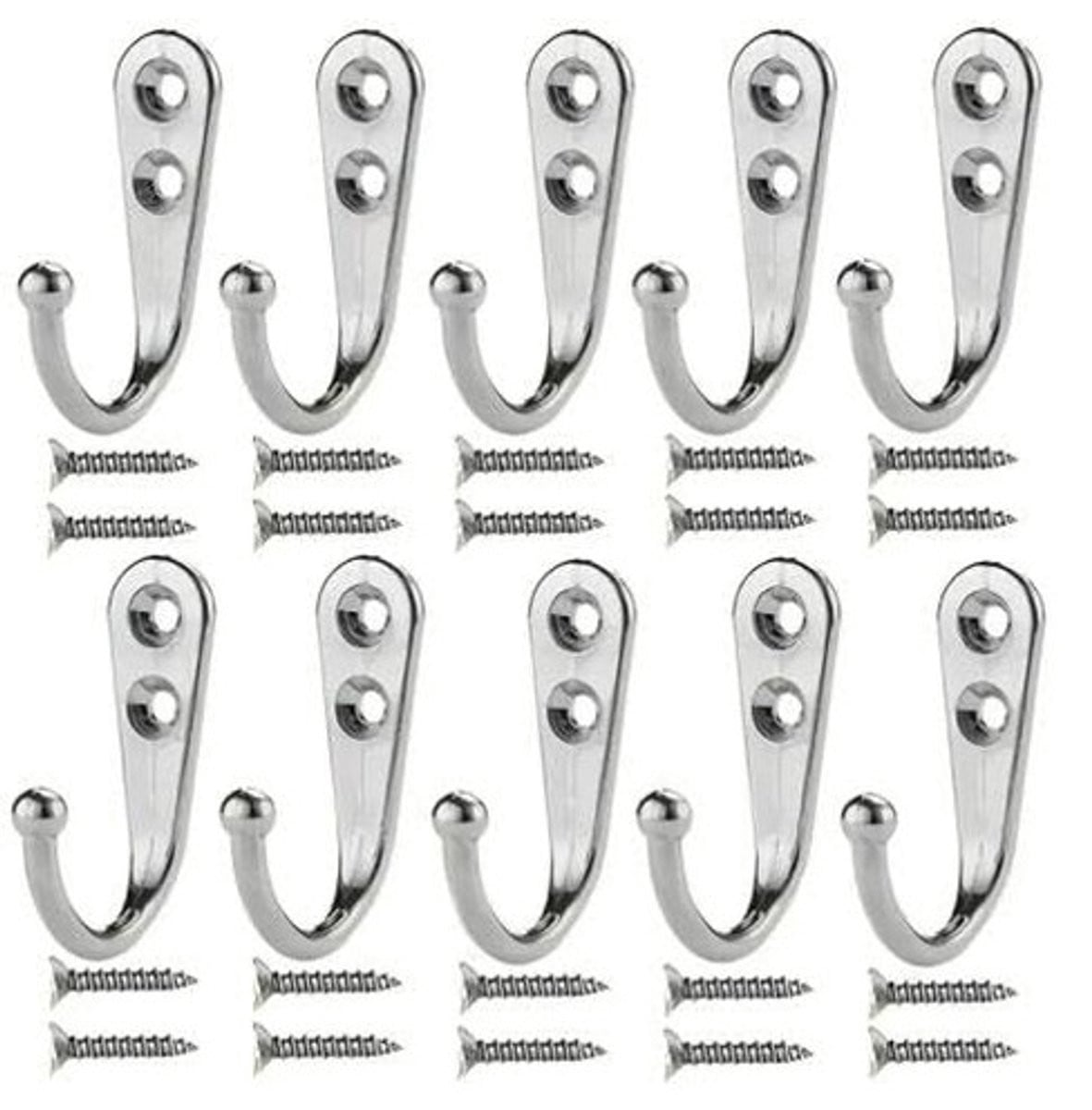 Solidchoice - 10 stuks Retro muurhaken voor wandmontage