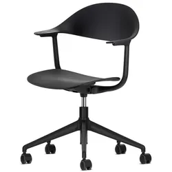 Vitra Bürodrehstuhl Mynt basic dark RE schwarz, Designer Erwan Bouroullec, 63.5x81.5-93.5x53 cm