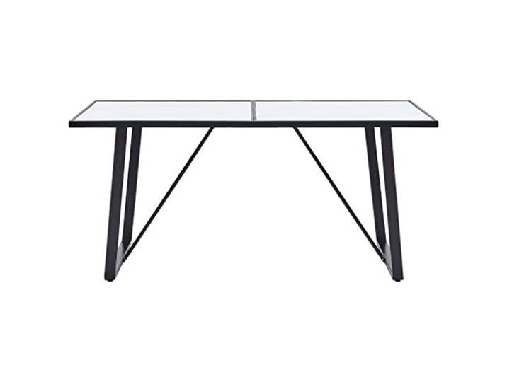 HKLGBVCR Esstisch, Hartglas, 160 x 80 x 75 cm, Weiß