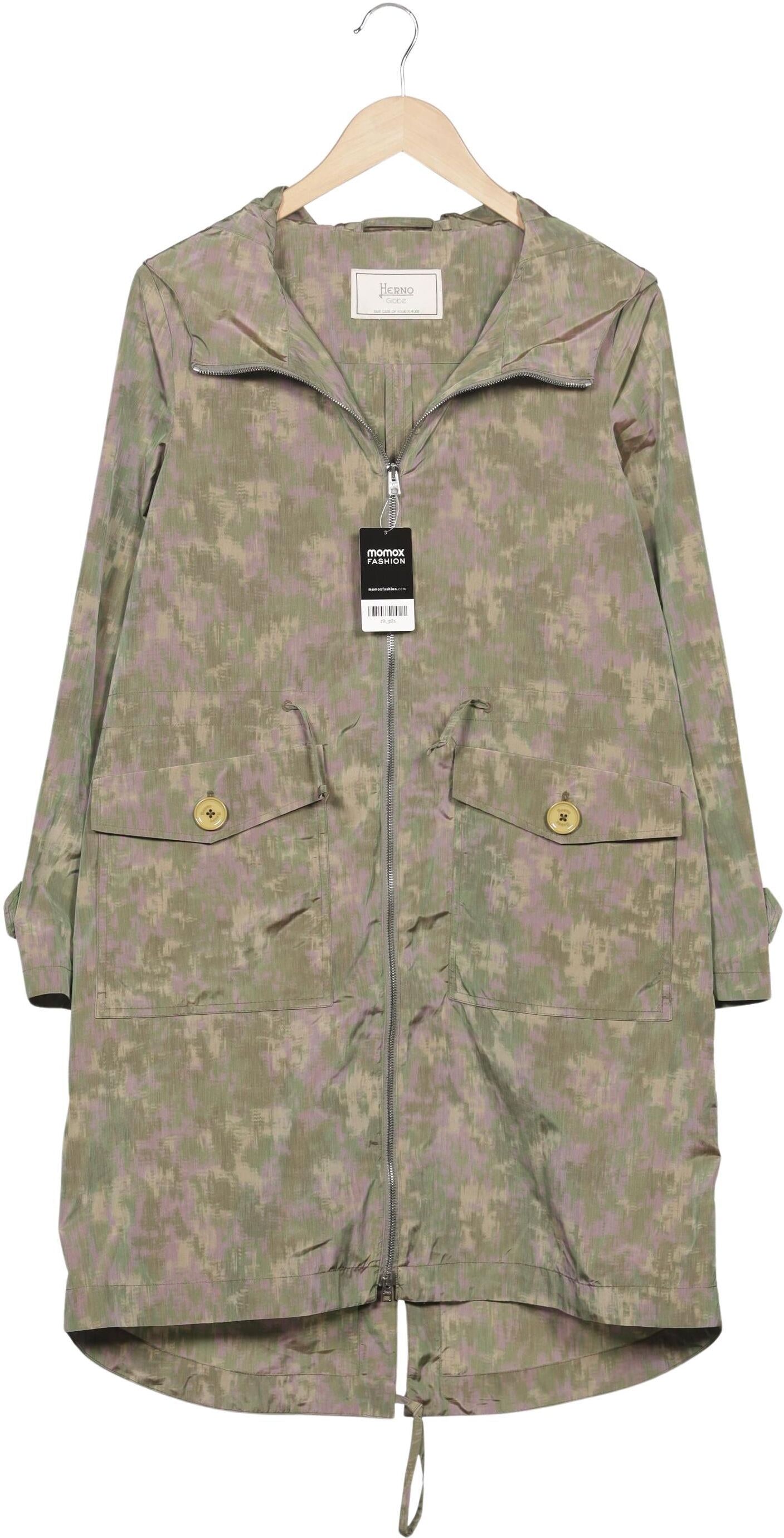Herno Damen Mantel, Grün, Gr. EU 36 (IT 42), Synthetik - Second Hand