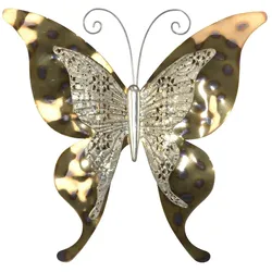 möbel direkt online Wanddekoration Butterfly goldfarben