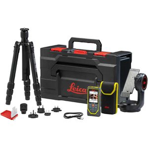 Leica Laser-Entfernungsmesser 950878, Disto X6 P2P Paket, Set, 250m, Bluetooth, Touch-Farbdisplay, Anschlagwinkel, Kamera