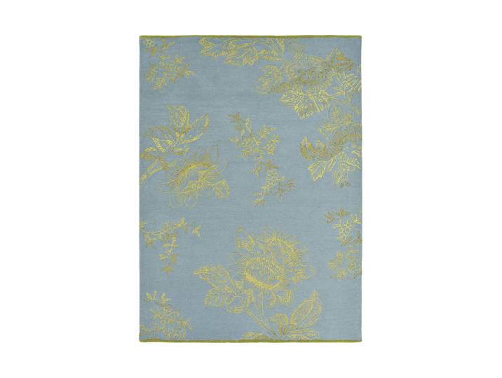 Handgetufteter Designer Wollteppich „Tonquin“, verschiedene Grössen Blue WEDGWOOD