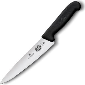 Victorinox Kochmesser Fibrox 5.2003.19B, mit Kunststoffgriff, Edelstahl, Klingenlänge 19 cm