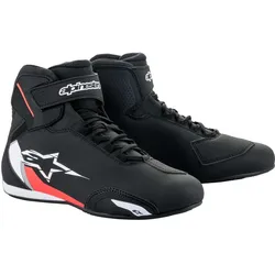 Alpinestars, Motorradschuhe, Sektor Motorradschuhe schwarz / weiss / fluo-rot 42 (Herren, 42)
