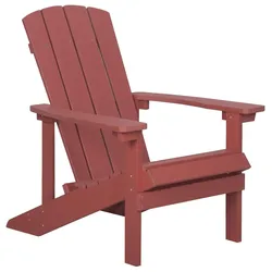 GARTENSTUHL Kunstholz rot Adirondack