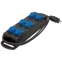HEDI Steckdosenleiste aus Vollgummi, 250V-Ausführung - KVG6000