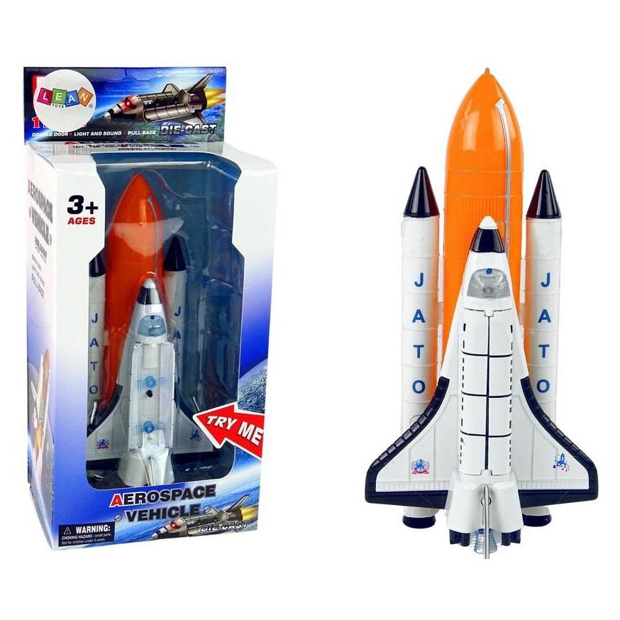 Lean Toys Weltraumrakete mit Licht und Ton (52380234)