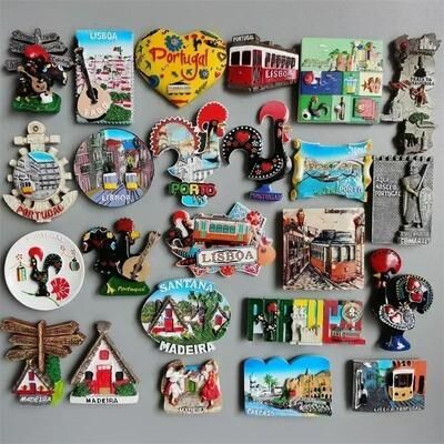Uplifted Finds Portugal Heritage Fridge Magnet   Lisbon Tram & Porto Souvenir   Professional Hand Painted Resin Refrigerator Art lisboa portugal 5