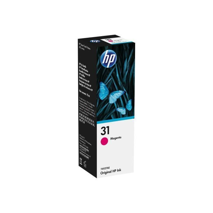 HP 31 inktfles Magenta 70 ml origineel voor Smart Tank 455 457 513 Plus 555 Plus 559 Plus 570 Plus 655