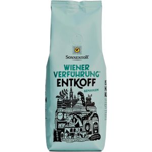 Sonnentor Kaffee Wiener Verführung Entkoff, entkoffeiniert BIO, gemahlener Kaffee, 100% Arabica, 500 g