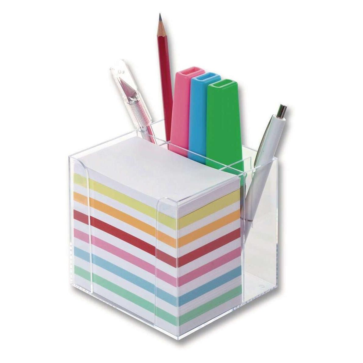 Folia Zettelbox mit Stiftehalter (95 x 95 mm) (9905)