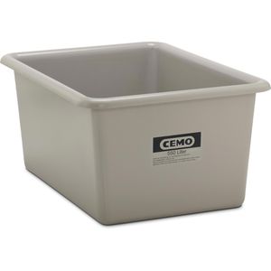 CEMO Großbehälter 1163, 550 Liter, grau, 132 x 63 x 97cm, aus GFK