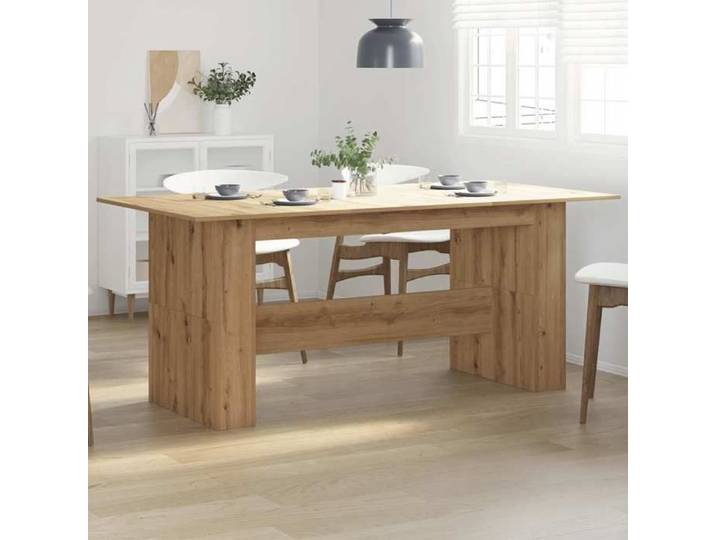 Table à manger - - Table de salle à manger - Bois ingénierie - Chêne artisanal - 180x90x76 cm 828wwa21w