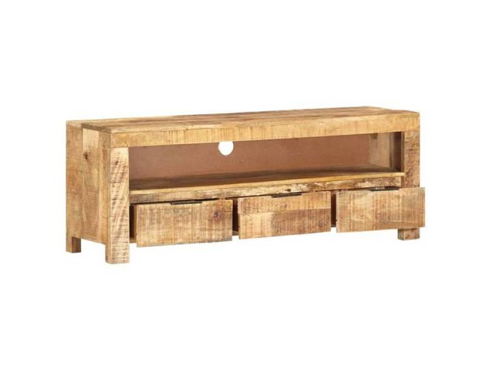Cabinet TV haute de gamme - Vidaxl - Meuble TV/BANC TV - 110x30x40 cm - bois de manguier brut 901567byg21l