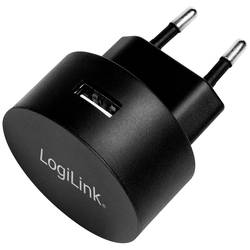 LogiLink LogiLink USB wall charger - Netzteil - 10.5 Watt - 2.1 A (USB) USB Ladegerät 10.5 W 1x USB-A Schwarz Innenbereich PA0217