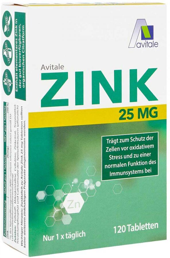 Zink 25 Mg Tabletten