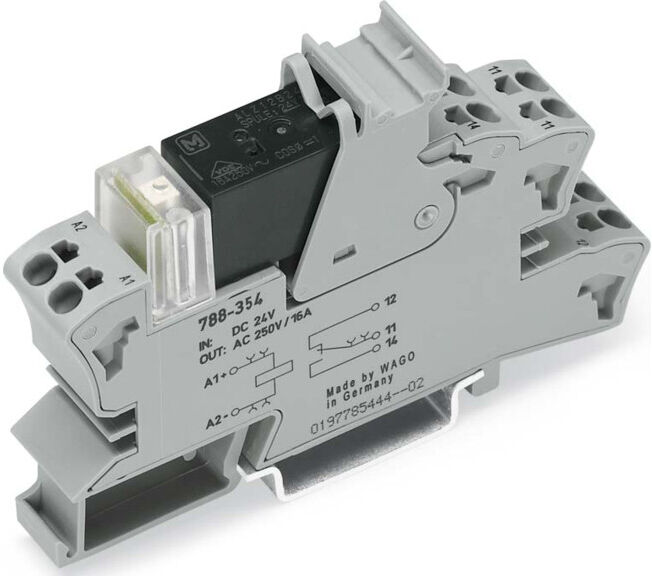 WAGO GmbH& Co. KG Socle à fiche avec relais 1W, DC24V 788-354 (0738853)