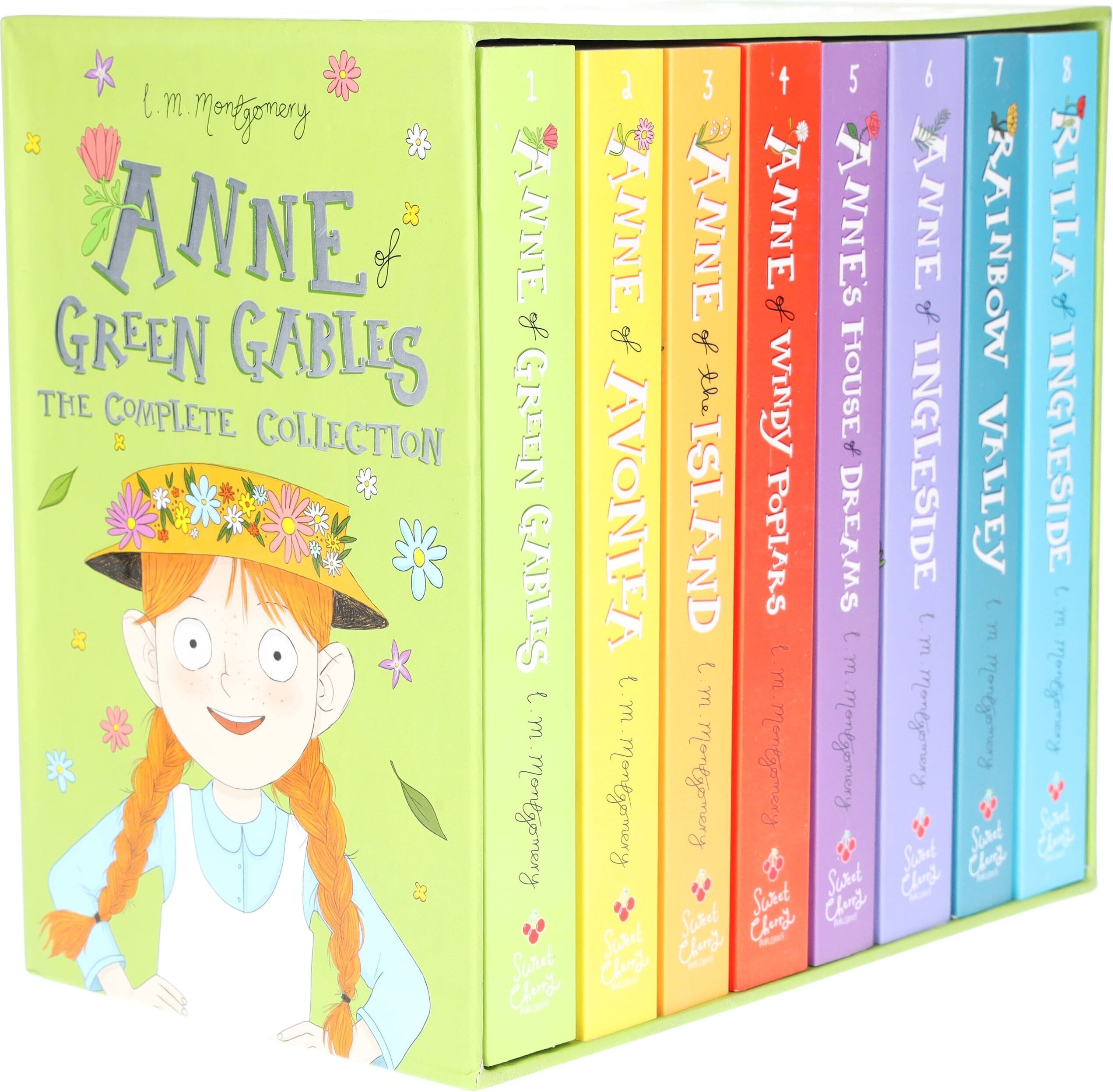Anne of Green Gables by Lucy Maud Montgomery The Complete 8 Book Collection Set - Ages 9-14 - Paperback Sweet Cherry Publishing