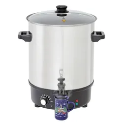 Glühwein- und Heißwasserkessel 30 Liter Glühweinstand Einkochkessel Weihnachtsmarkt Neumärker