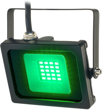 EuroLite LED IP FL-10 SMD green Schwarz matt