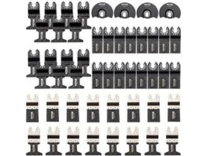 VEVOR Kit Scie à Outil Oscillant 7 Types de Lames Lame Outil Multifonction Oscillante Acier Inoxydable Lames de Scie Multi-outils Universelles Oscillantes 45-47HRC pour Faciliter le Processus de Coupe