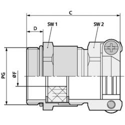 LAPP 52004290 Kabelverschraubung PG11 Messing Messing 50 St.