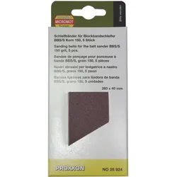 PROXXON 28924 Schleifband Korn 150 für Blockbandschleifer BBS und BBS/S