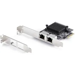 StarTech .com PR25GR-NETWORK-CARD, Interne, Avec fil, PCI Express, Ethernet, 5000 Mbit/s, Noir (Mini PCI Express), Netzwerkkarte, Schwarz