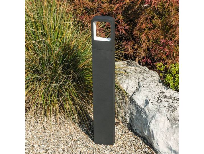 Heitronic LED Wegeleuchte Juna, schwarz, Aluminium, Modern, LED Außenleuchte