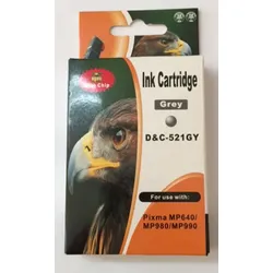 Kompatibel Canon 2937B001, CLI-521 GY Grau Grey Druckerpatrone für 1.400 Seiten von D&C