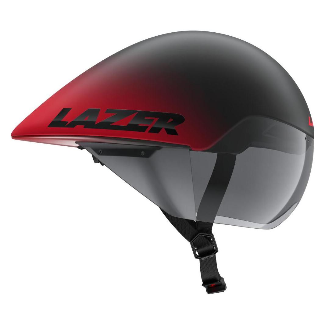 Lazer Sport LAZER Helm Volante KinetiCore Triathlon/Zeitfahren Matte Black Red (M) 55-59 cm (55 - 59 cm) (39182831)