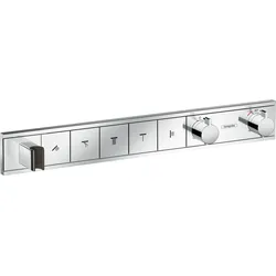hansgrohe RainSelect Fertigset Unterputzmodell für 5 Verbraucher, 15358000, Farbe: Chrom