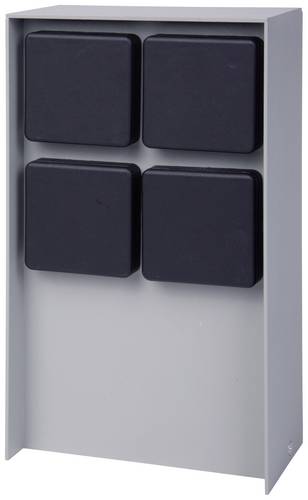 BOLD 11098 Gartensteckdose 4fach Hellgrau ohne Kabel