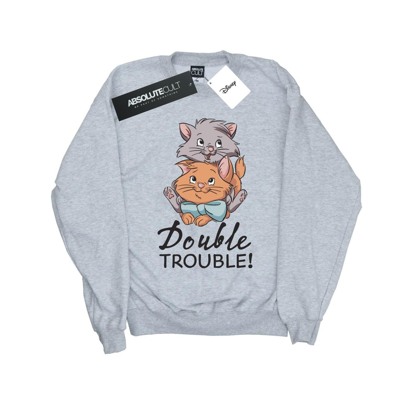 Disney Meisjes The Aristocats Double Trouble Sweatshirt (Sportgrijs)