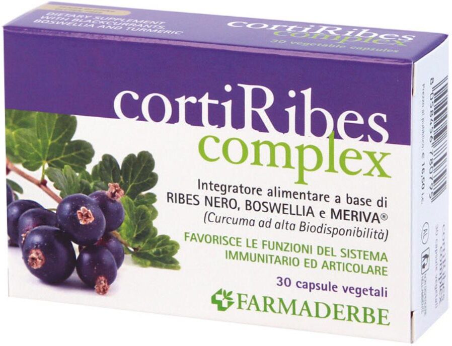 FARMADERBE Srl CortiRibes COMPLEX, 30 capsule